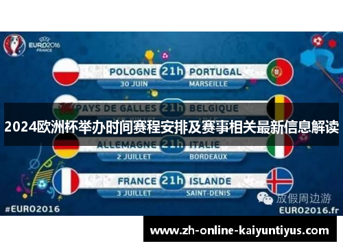 2024欧洲杯举办时间赛程安排及赛事相关最新信息解读