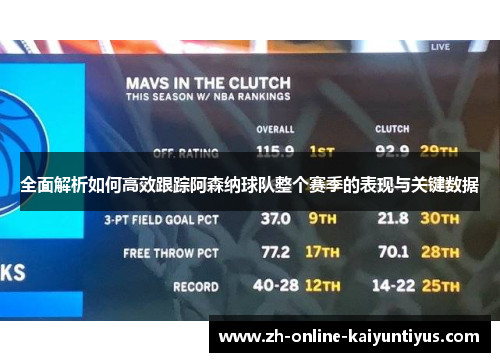 全面解析如何高效跟踪阿森纳球队整个赛季的表现与关键数据